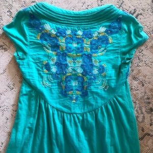Embroidered Anthro top